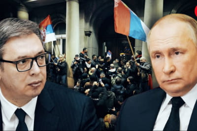 протесты в Сербии