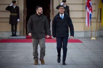 Володимир Зеленський і Ріші Сунак