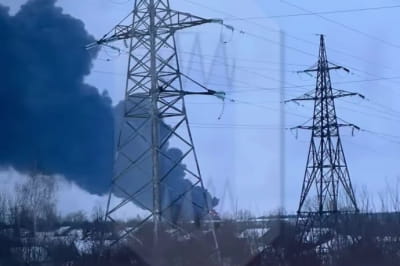 У Брянській області рф через атаку БПЛА спалахнула нафтобаза