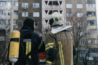 Наслідки ракетної атаки росії по Києву