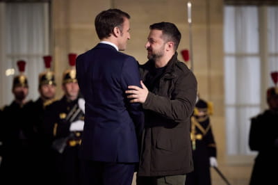 Володимир Зеленський і Емануель Макрон