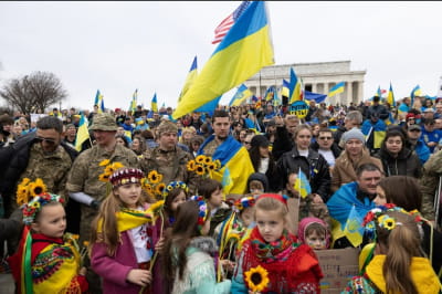 Акция в поддержку Украины