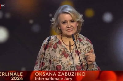 Оксана Забужко на церемонії закриття Берлінале-2024