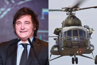 Президент Аргентини Мілей передав Україні два російські гелікоптери