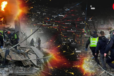 Массированная атака россии по Украине