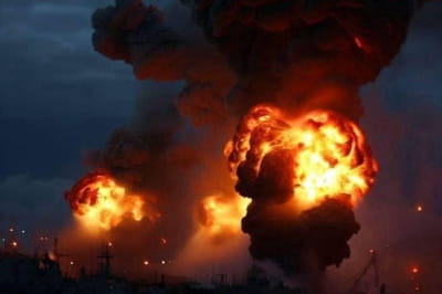 Вибух на російському нафтовому терміналі