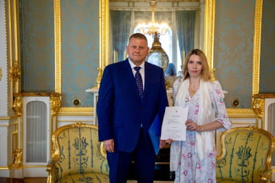 Валерій Залужний та Вікторія Басбі