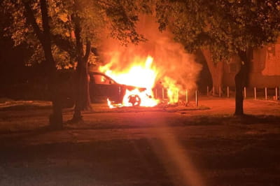 Підпал авто військових
