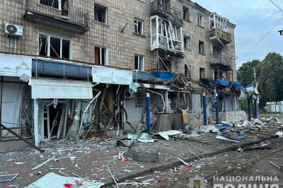 Наслідки обстрілу Конотопа