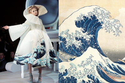 Christian Dior (2007) - The Great Wave Off Kanagawa by Katsushika Hokusai (1831)