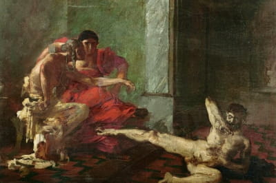 Локуста испытывает яд на рабе