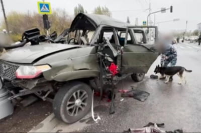 Взорванный автомобиль