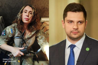 Тетяна Чорновол і Олександр Качура
