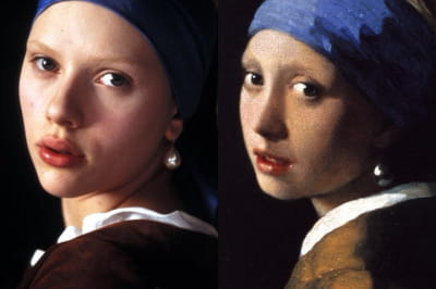 Девушка с жемчужной серьгой (Питер Уэббер, 2003) - Meisje met de parel (Йоганнес Вермеер, 1665)