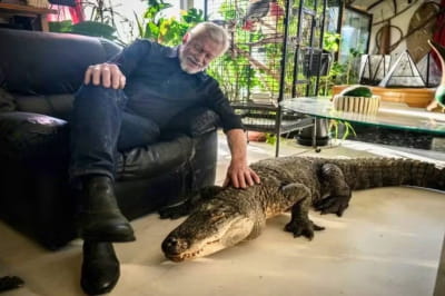 Філіп Жилле з тваринами