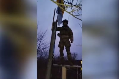 Український стяг у Новомлинську