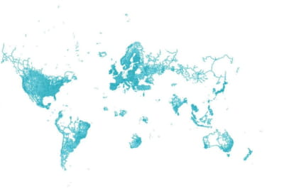 Карта світу за даними Google Street View