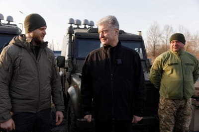 Петро Порошенко на передовій
