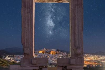 The Ancient Greek temple of Apollo in Naxos 