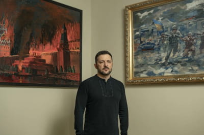 Зеленський в своєму кабінеті