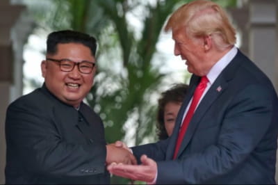 Ким Чен Ын и Дональд Трамп
