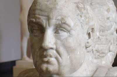 Римський бюст Сенеки, частина подвійної герми (Берлінське античне зібрання)