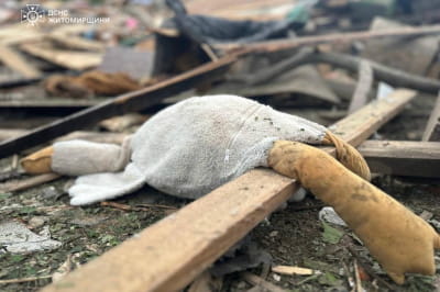 наслідки атаки на Житомирщині, дитяча іграшка