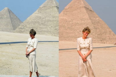  Діана відмовилася позувати перед пірамідами: «Фотографія буде нудною, і я виглядатиму безглуздо». Фотограф відповів: «Пані, піраміди — одне з 7 чудес світу, а ви — восьме. Чи можемо ми сфотографувати?» Вона засміялася: «Як я могла сказати «ні»?»