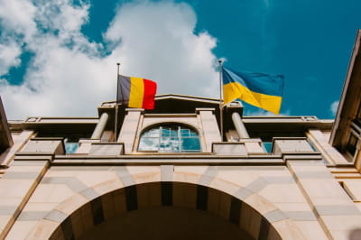 Прапори Бельгії та України