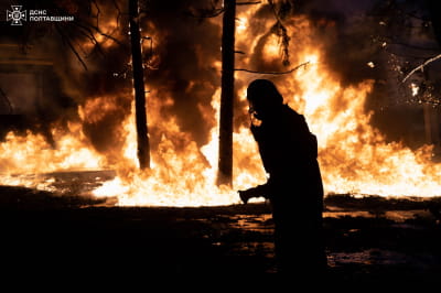 Вражеская атака на Кременчуг