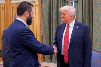 Ахмад аль-Шараа та Дональд Трамп
