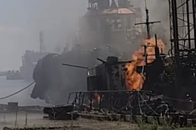 Обстрел морпорта Одессы