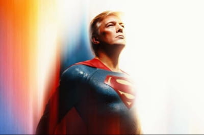 Трамп в образі Супермена