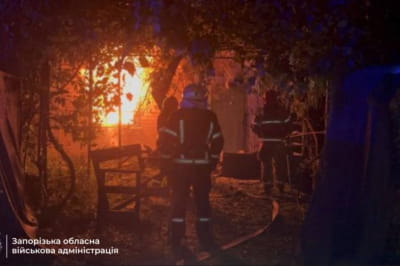 Пожар в Запорожье