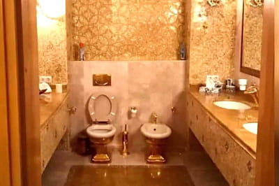 Золотой унитаз Миндича