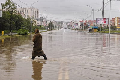 Магадан тоне 