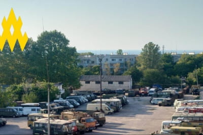 Звалище застарілої військової техніки рф в Криму