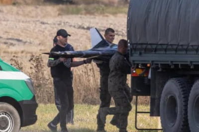 Дрон на территории Польши