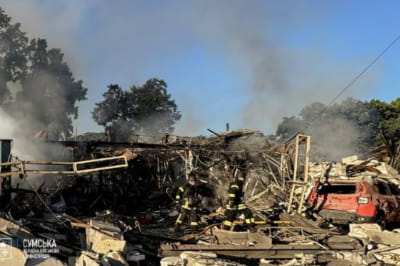 Наслідки обстрілу Сумщини