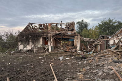 Наслідки обстрілу Запоріжжя