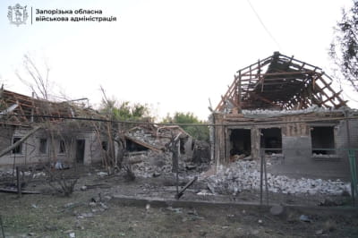 Нічна атака рф на Запоріжжя