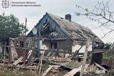 Удар россии по Запорожской области 