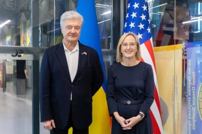 Петро Порошенко та Джулія Девіс