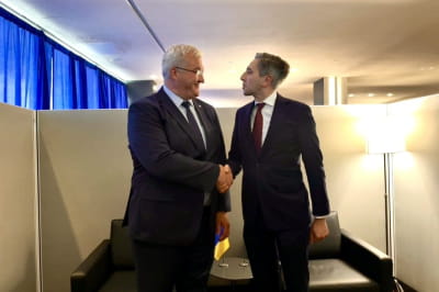 Андрей Сибига и Саймон Гаррис