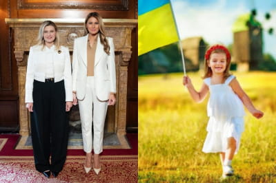 Олена Зеленська і Меланія Трамп
