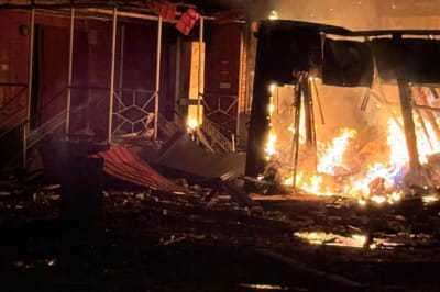 російська атака на відділення "Нової пошти"