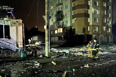 Последствия обстрела Киевщины