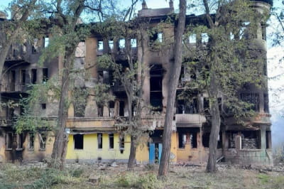 Последствия обстрела Донецкой области