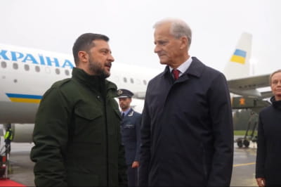 Владимир Зеленский и Йонас Гар Стере