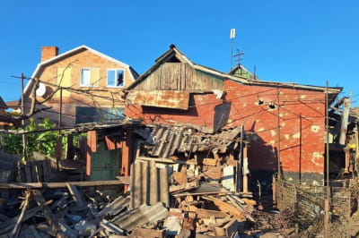 Последствия вражеской атаки по Никопольщине